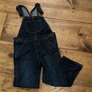 Like New Dark Wash Boys Denim Overalls 5T